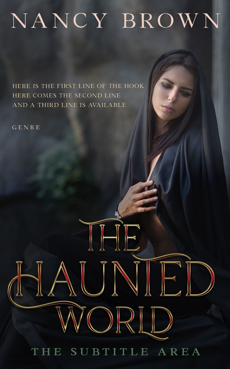 2D view of Premade Fantasy Book Cover - Shark