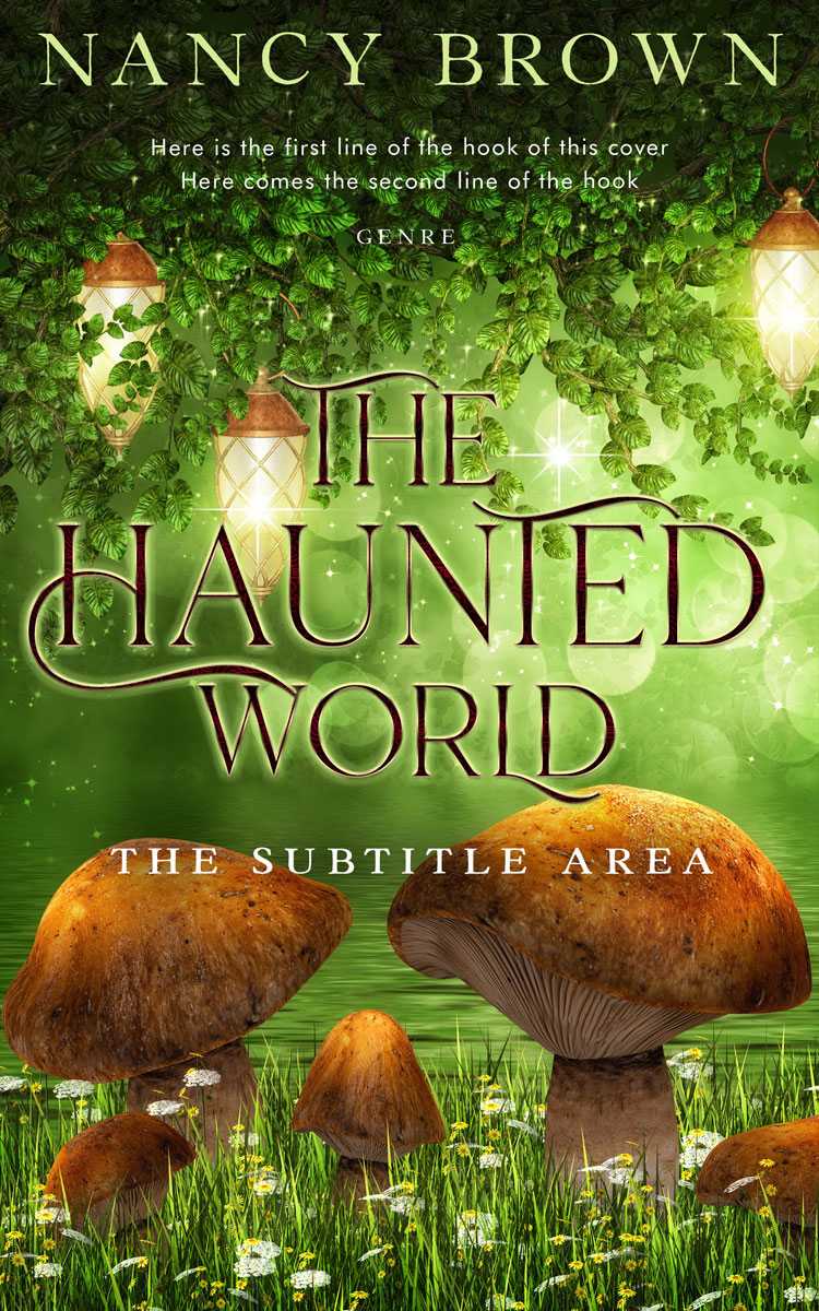 2D view of Premade Fantasy Book Cover - Clover