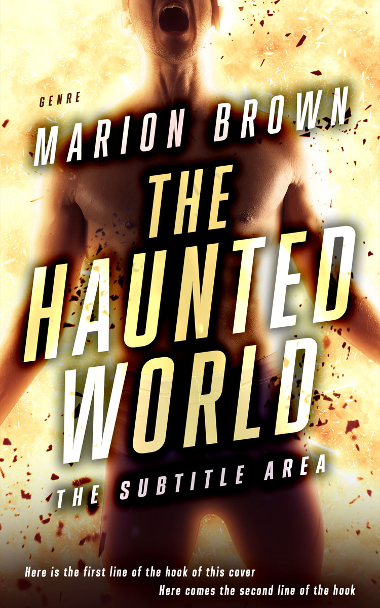 2D view of Premade Fantasy Book Cover - Asphalt