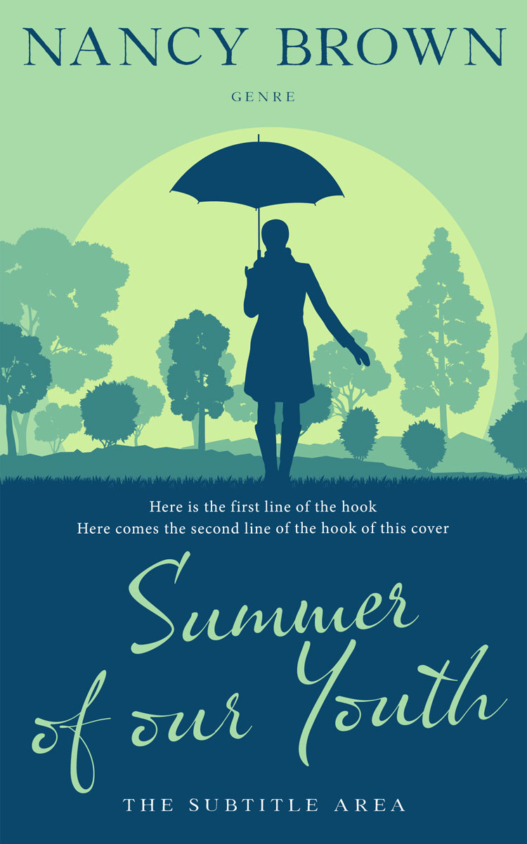 2D view of Premade Literary Fiction Book Cover - Chathams Blue