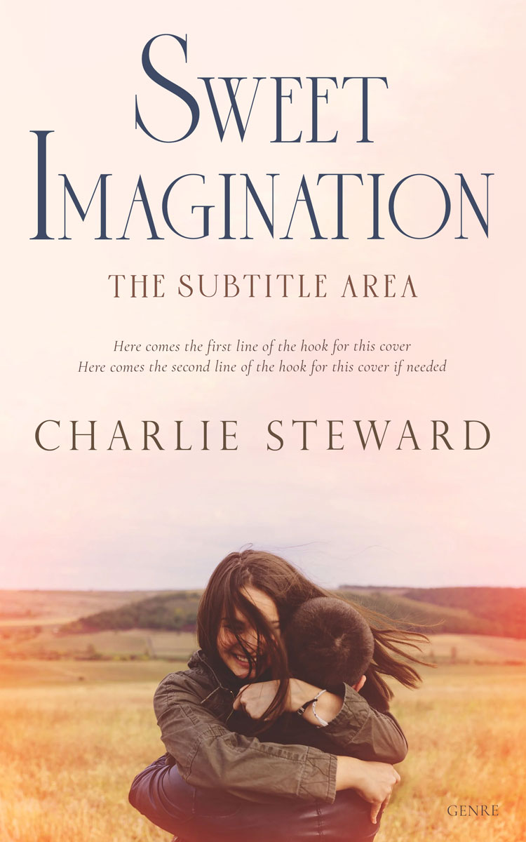 2D view of Premade Romance Book Cover - Leather