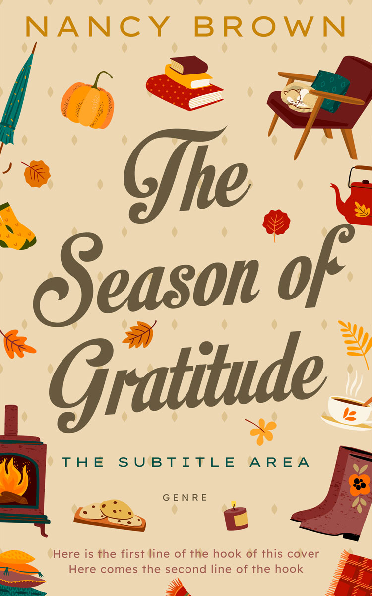 2D view of Premade Literary Fiction Book Cover - Just Right