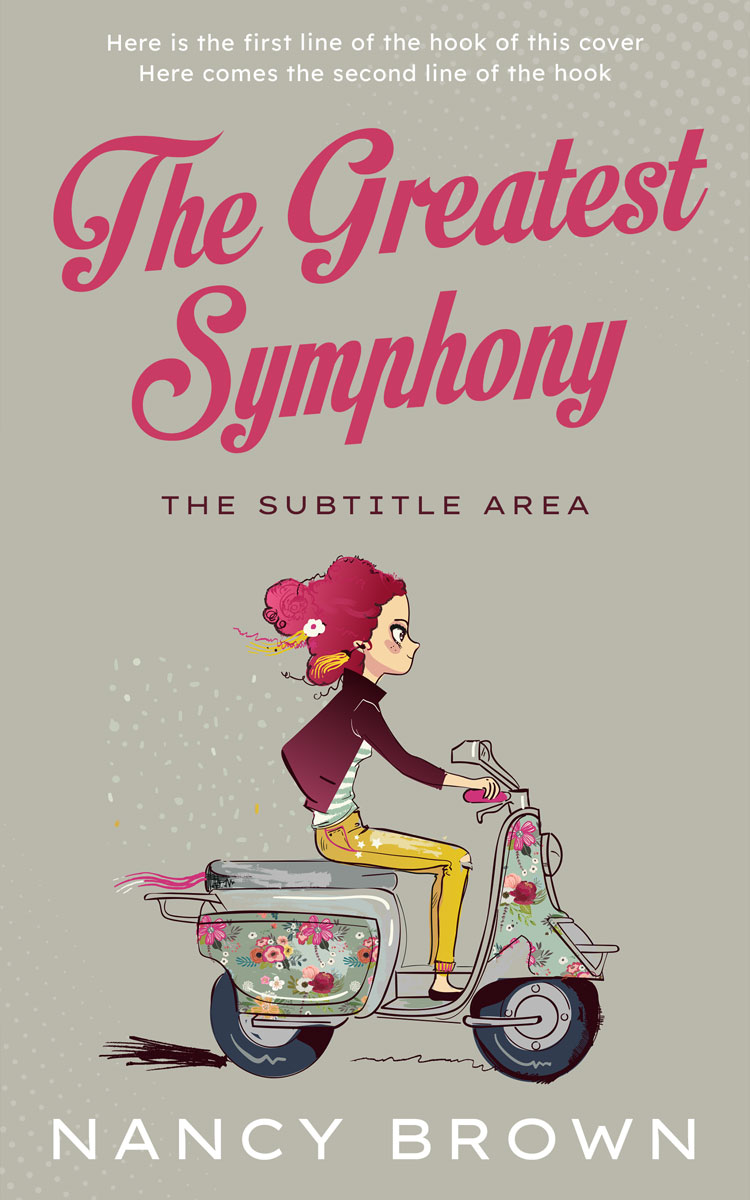 2D view of Premade Chick Lit Book Cover - Eagle