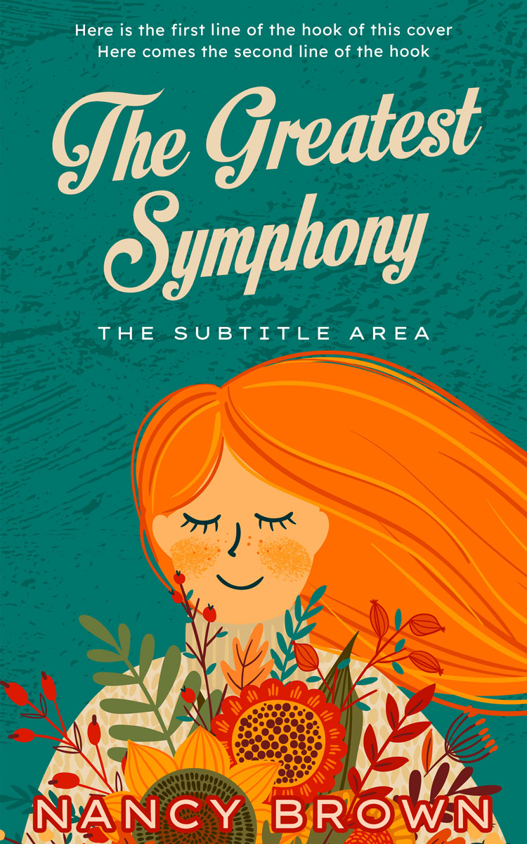 2D view of Premade Literary Fiction Book Cover - Atoll