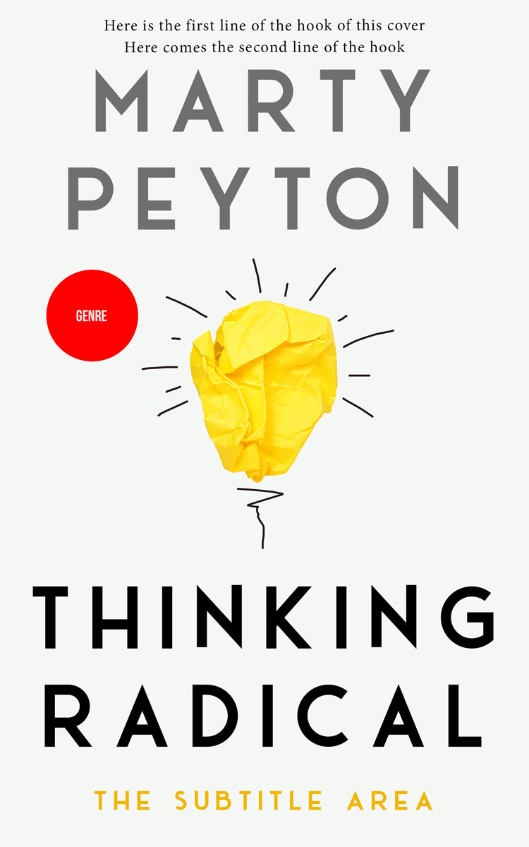 2D view of Premade Self-Improvement & Self-Help Book Cover - Concrete