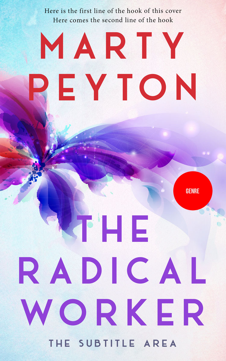 2D view of Premade Abstract Book Cover - Snuff