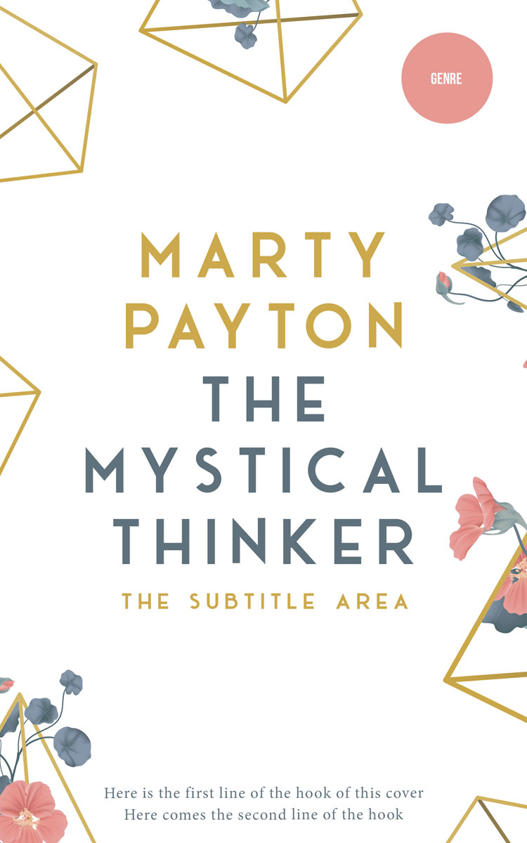 2D view of Premade Abstract Book Cover - Eunry