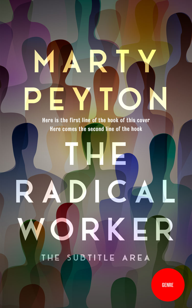 2D view of Premade Abstract Book Cover - Dorado