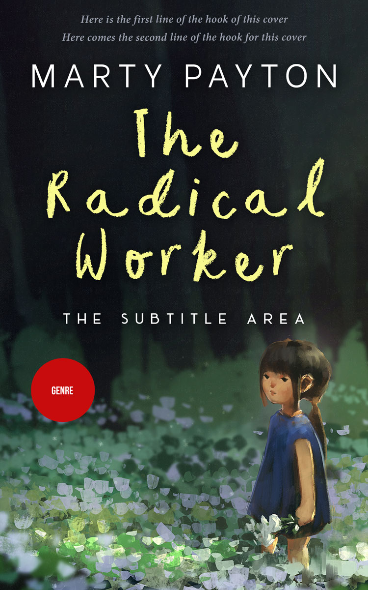 2D view of Premade Teen & Young Adult Book Cover - Outer Space