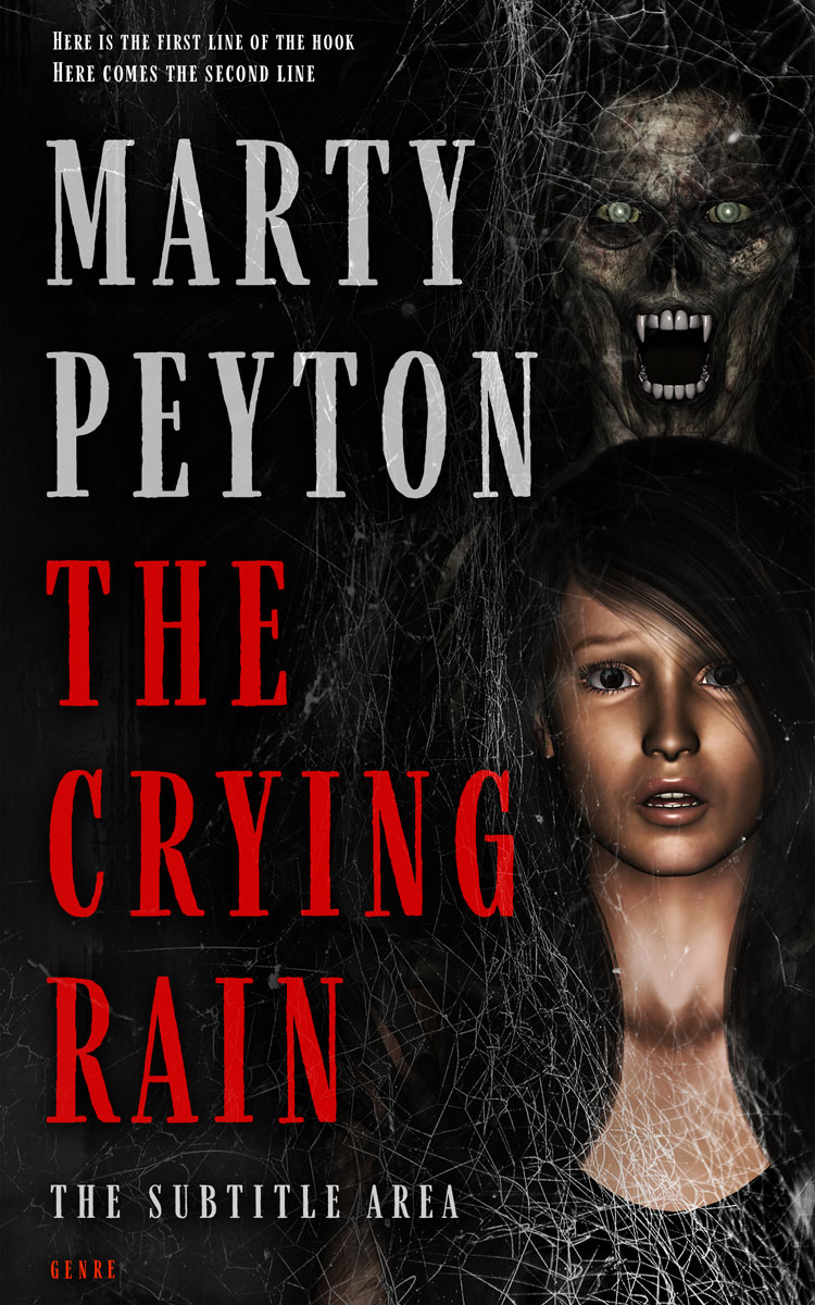 2D view of Premade Horror Book Cover - Contessa