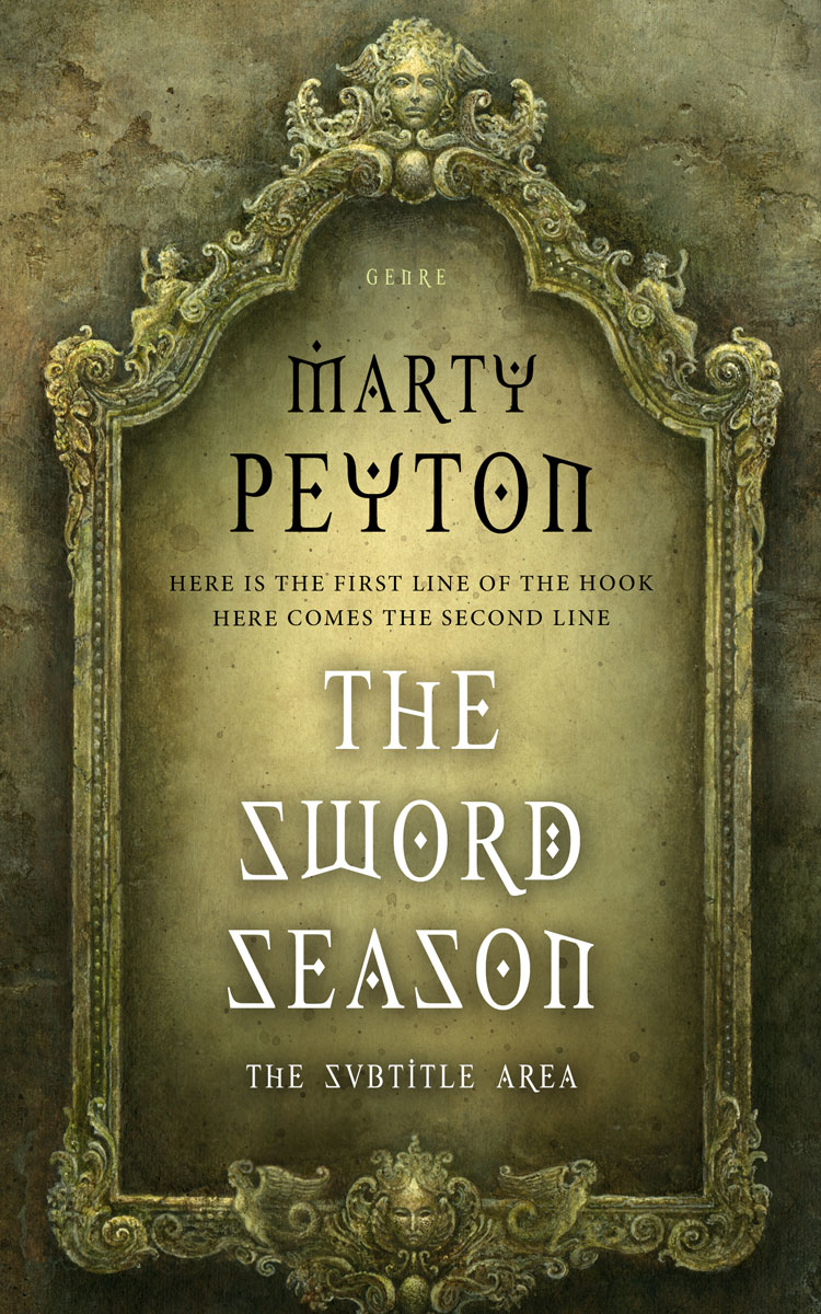 2D view of Premade Fantasy Book Cover - Verdigris