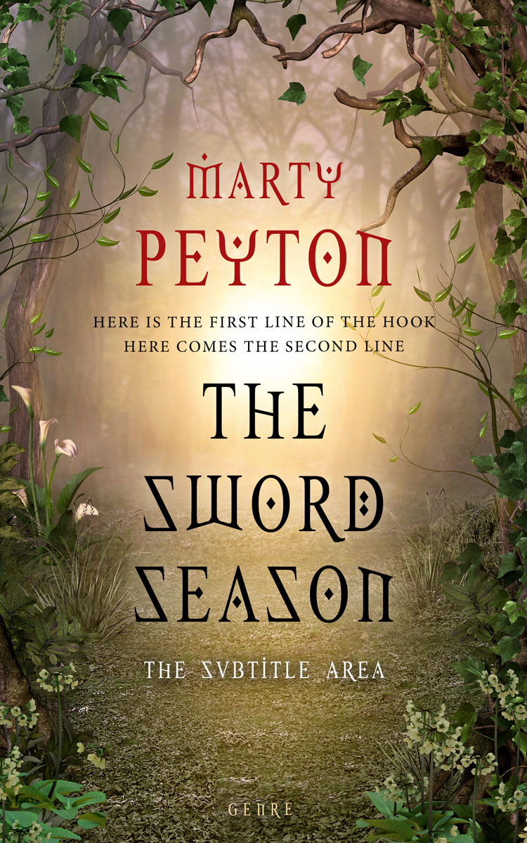 2D view of Premade Fantasy Book Cover - Shadow