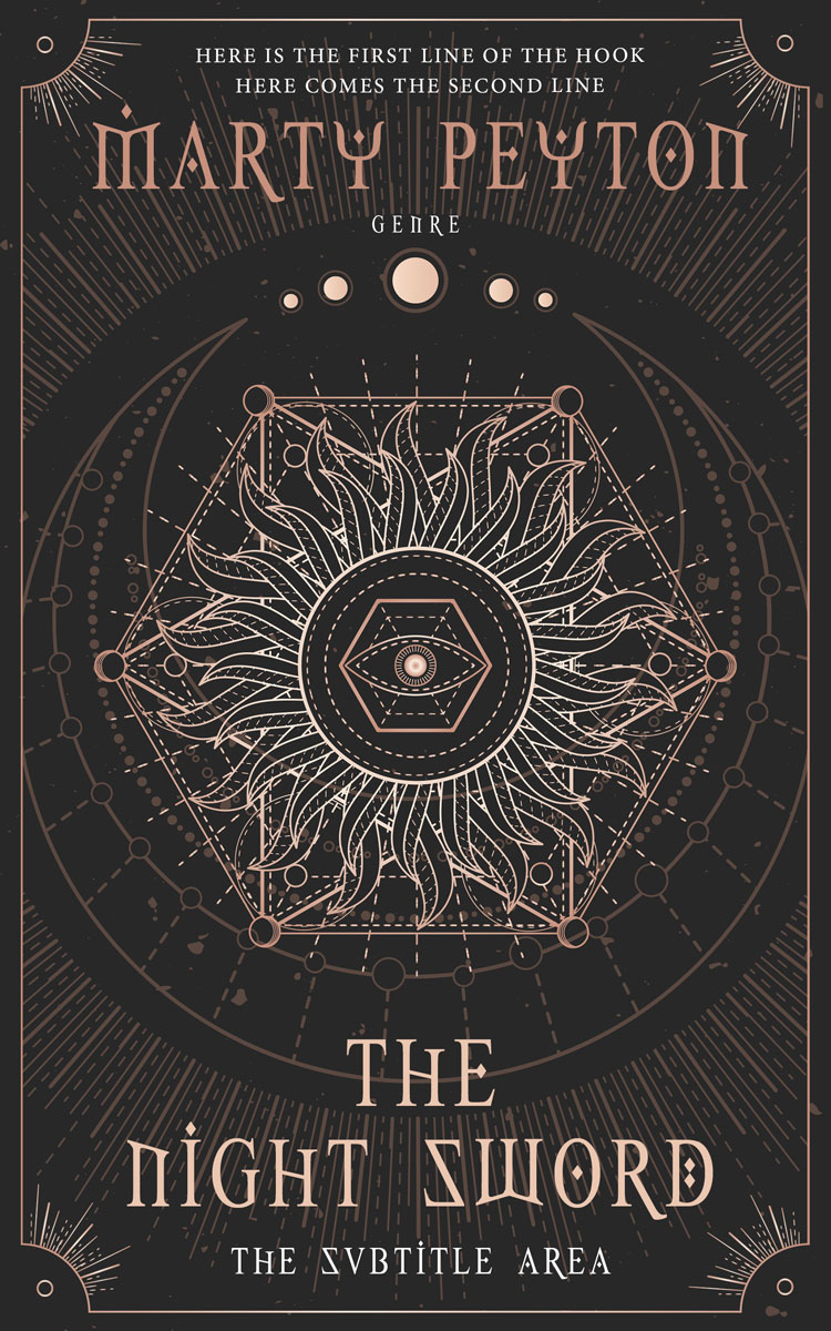 2D view of Premade Fantasy Book Cover - Dune