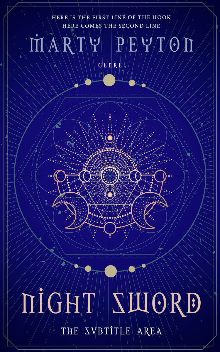 2D view of Premade Fantasy Book Cover - Arapawa