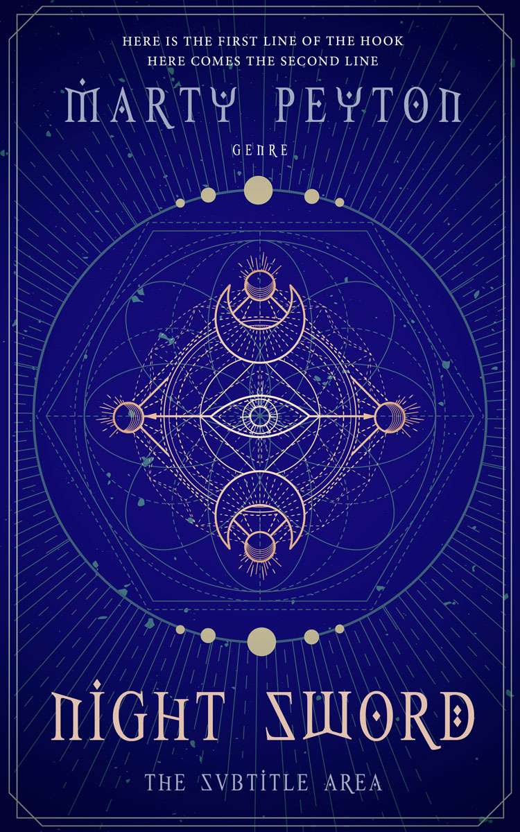 2D view of Premade Fantasy Book Cover - Arapawa