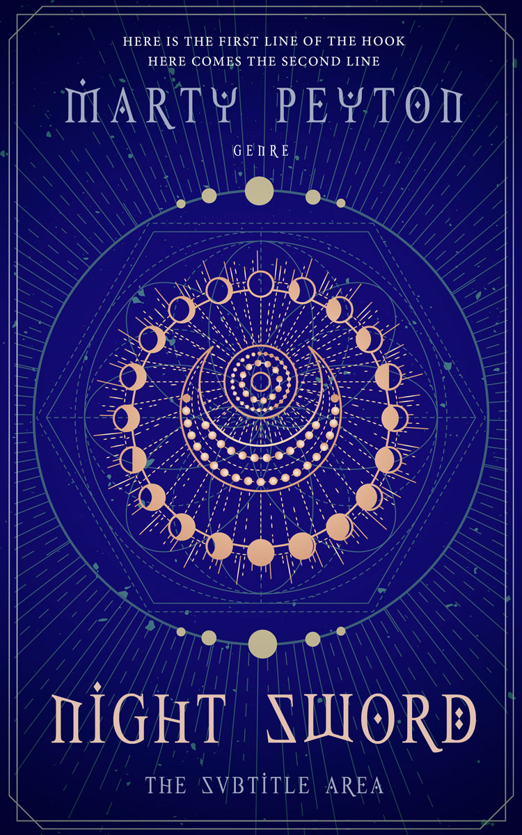 2D view of Premade Fantasy Book Cover - Arapawa