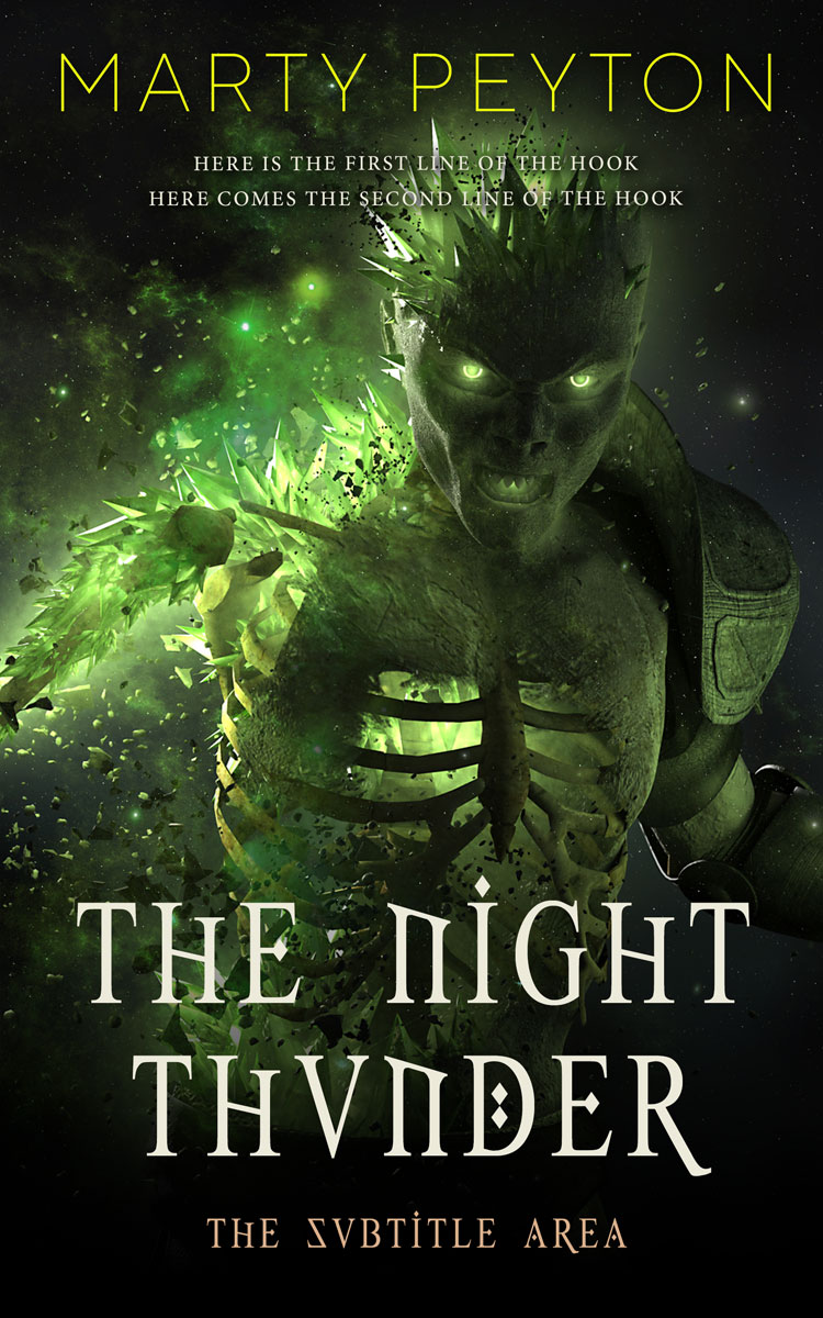 2D view of Premade Fantasy Book Cover - Hunter Green