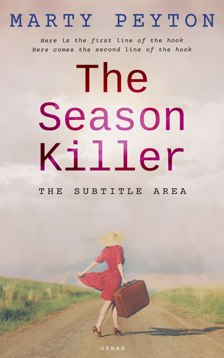 2D view of Premade Literary Fiction Book Cover - Soft Amber