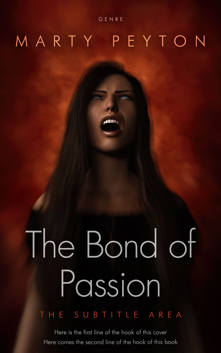 2D view of Premade Mystery & Thriller & Suspense Book Cover - Graphite