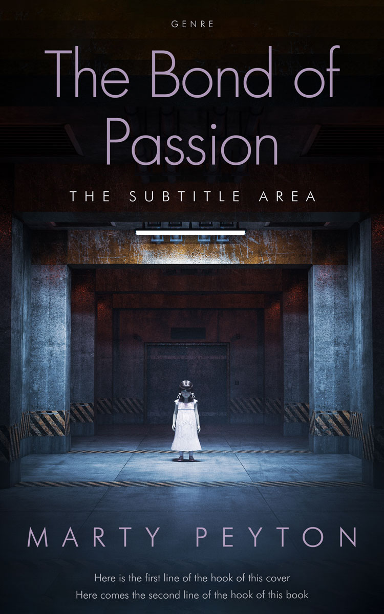 2D view of Premade Horror Book Cover - Shark