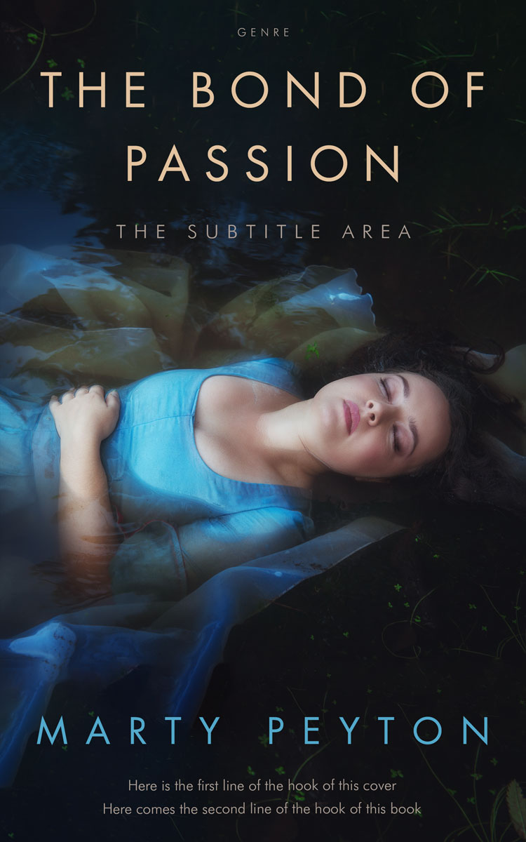 2D view of Premade Horror Book Cover - Shark