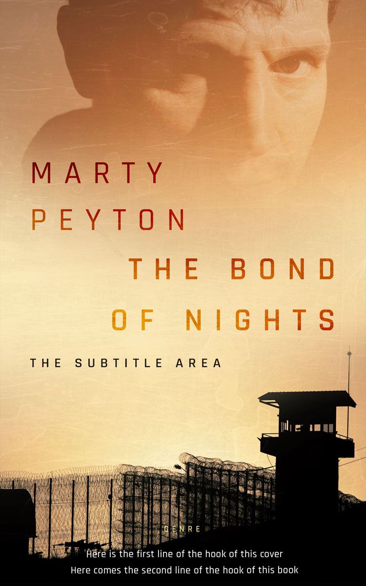 2D view of Premade Mystery & Thriller & Suspense Book Cover - Gold Sand