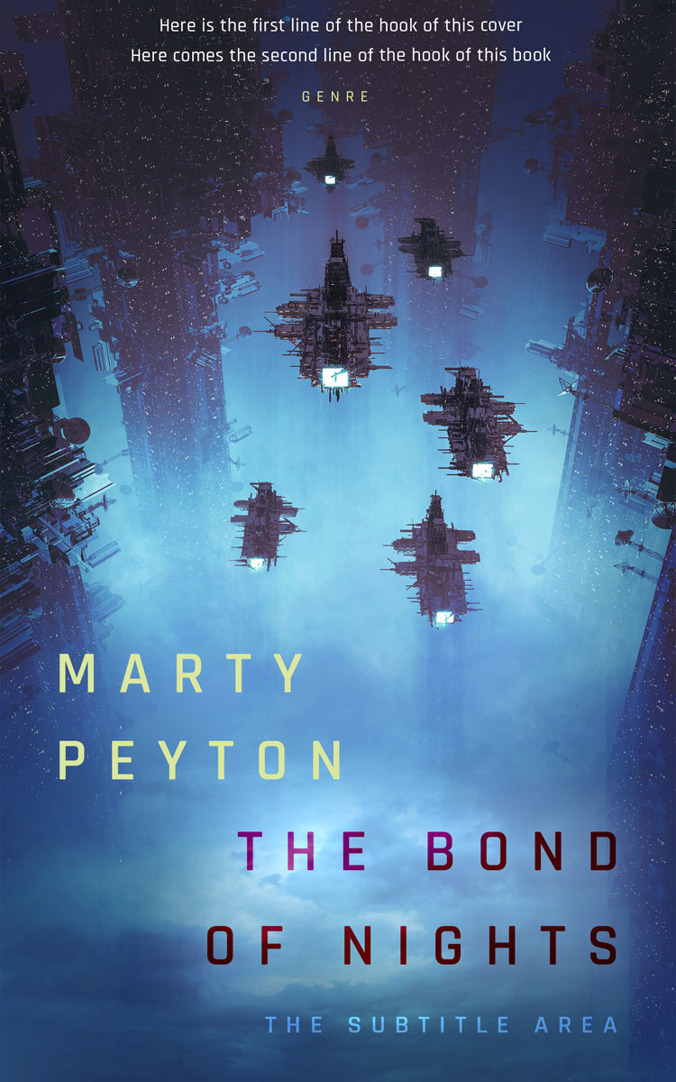 2D view of Premade Science Fiction Book Cover - East Bay