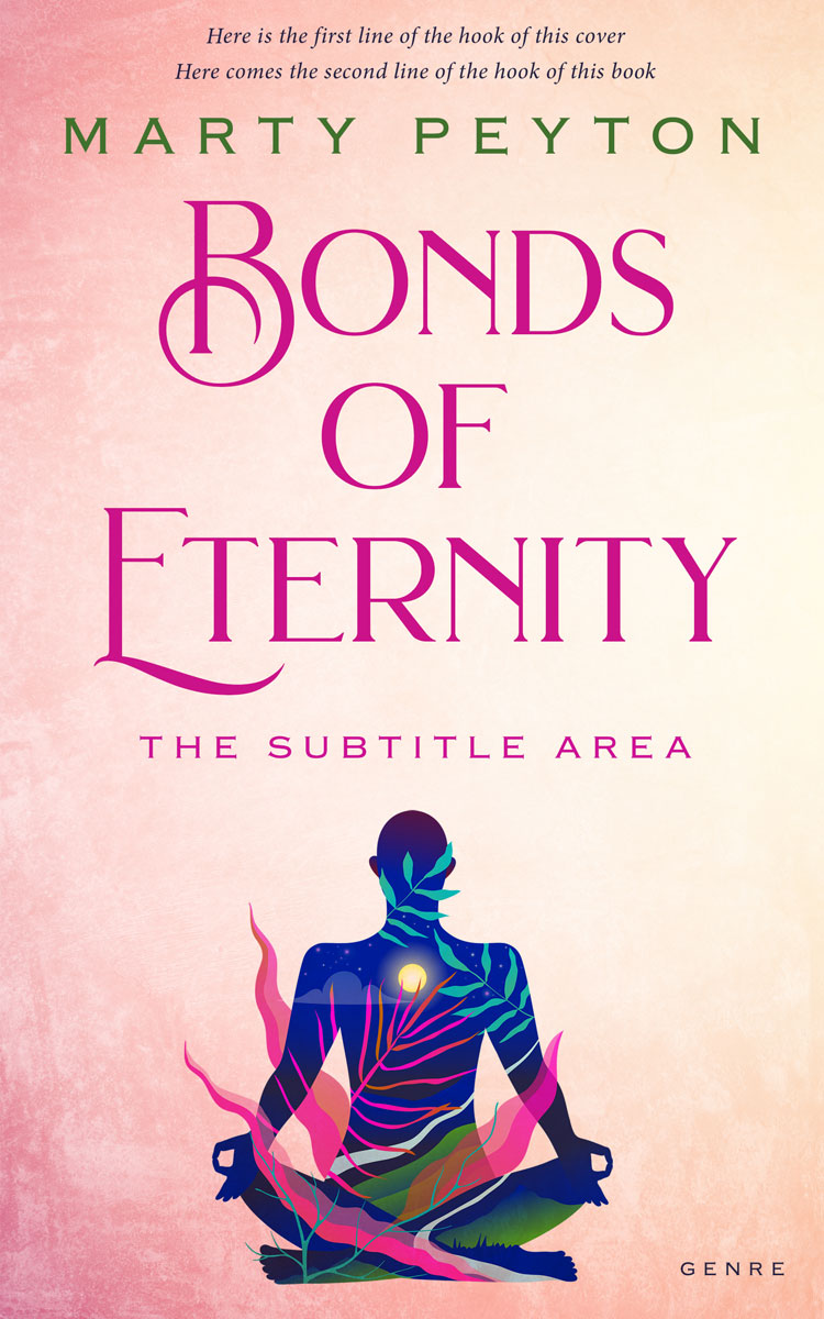 2D view of Premade Religion & Spirituality Book Cover - Champagne