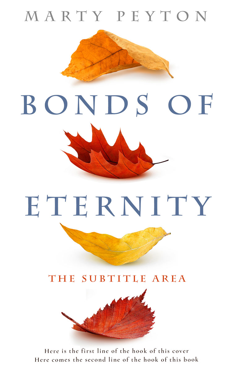 2D view of Premade Nature Book Cover - Stark White