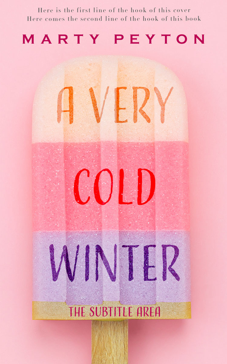 2D view of Premade Teen & Young Adult Book Cover - Mandys Pink