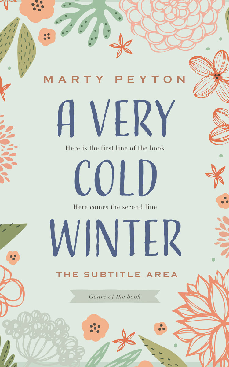 2D view of Premade Abstract Book Cover - Gray Nurse