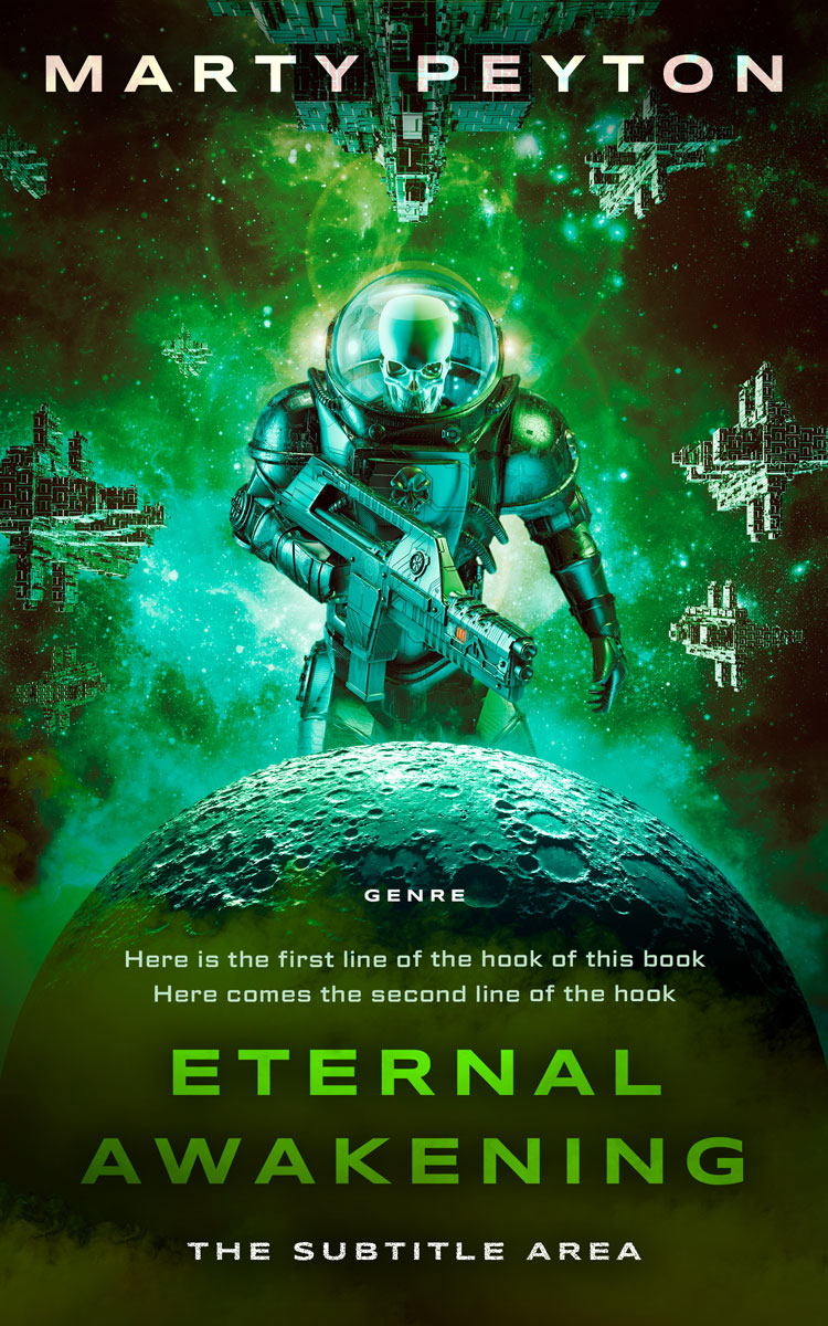 2D view of Premade Science Fiction Book Cover - Seaweed