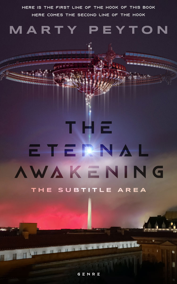 2D view of Premade Science Fiction Book Cover - Thunder