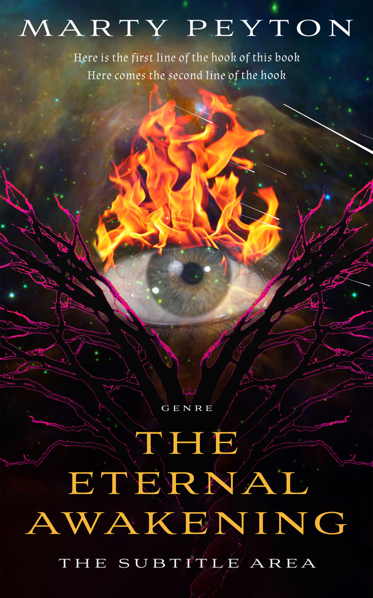 2D view of Premade Surreal Book Cover - Japonica