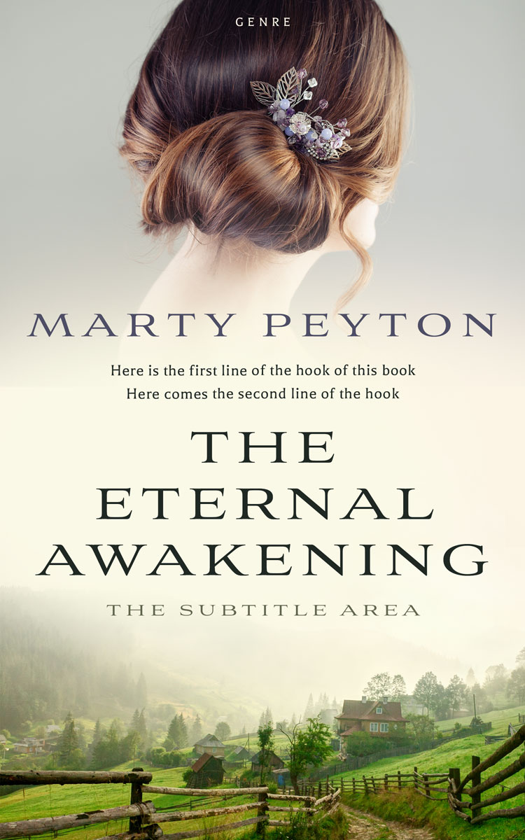 2D view of Premade Romance Book Cover - Satin Linen