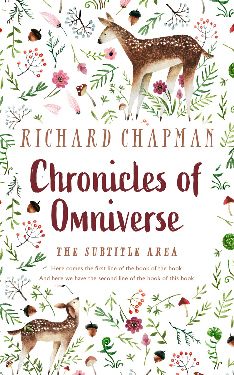 2D view of Premade Nature Book Cover - Pearl Bush