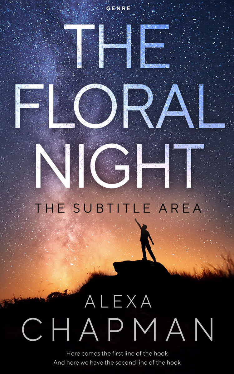 2D view of Premade Science Fiction Book Cover - Ebony Clay