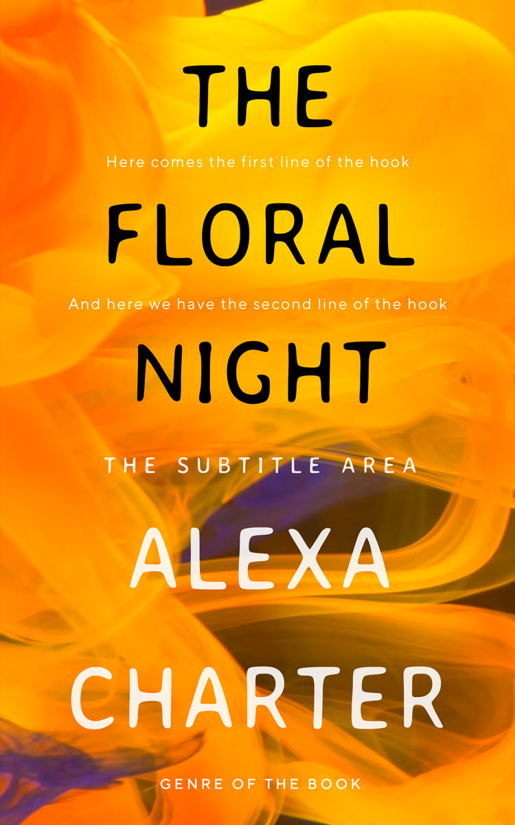 2D view of Premade Fantasy Book Cover - Tangerine