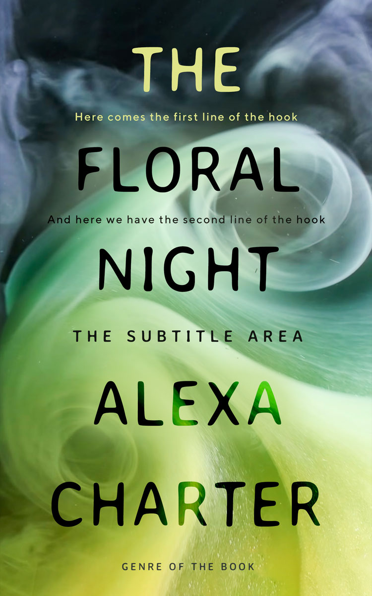 2D view of Premade Abstract Book Cover - Highland