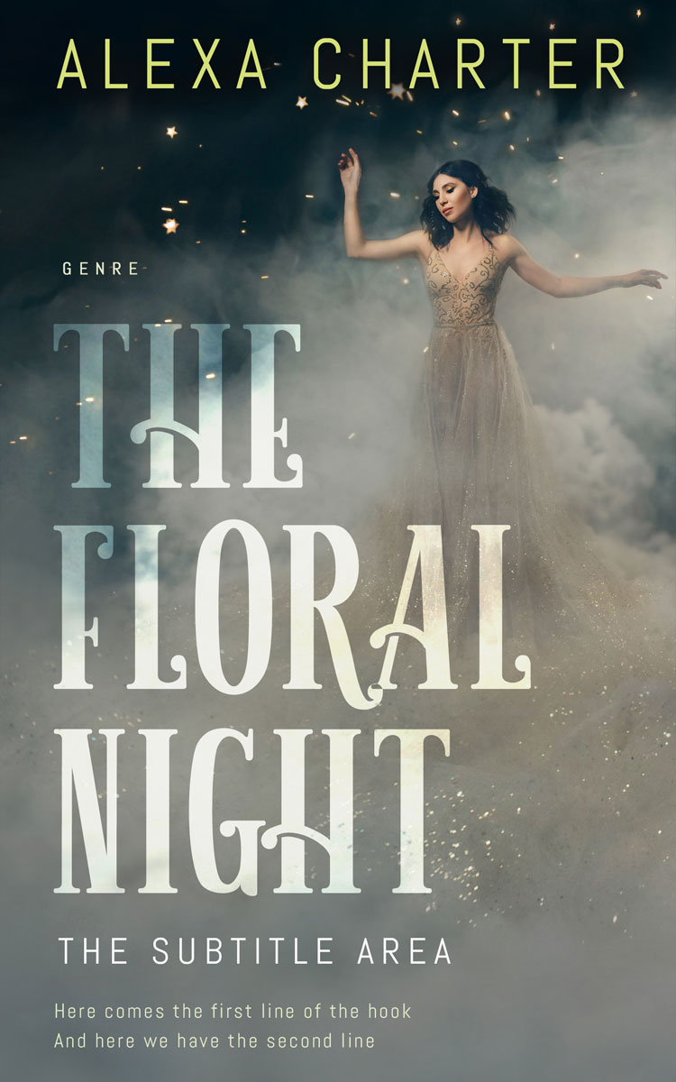 2D view of Premade Fantasy Book Cover - Bitter