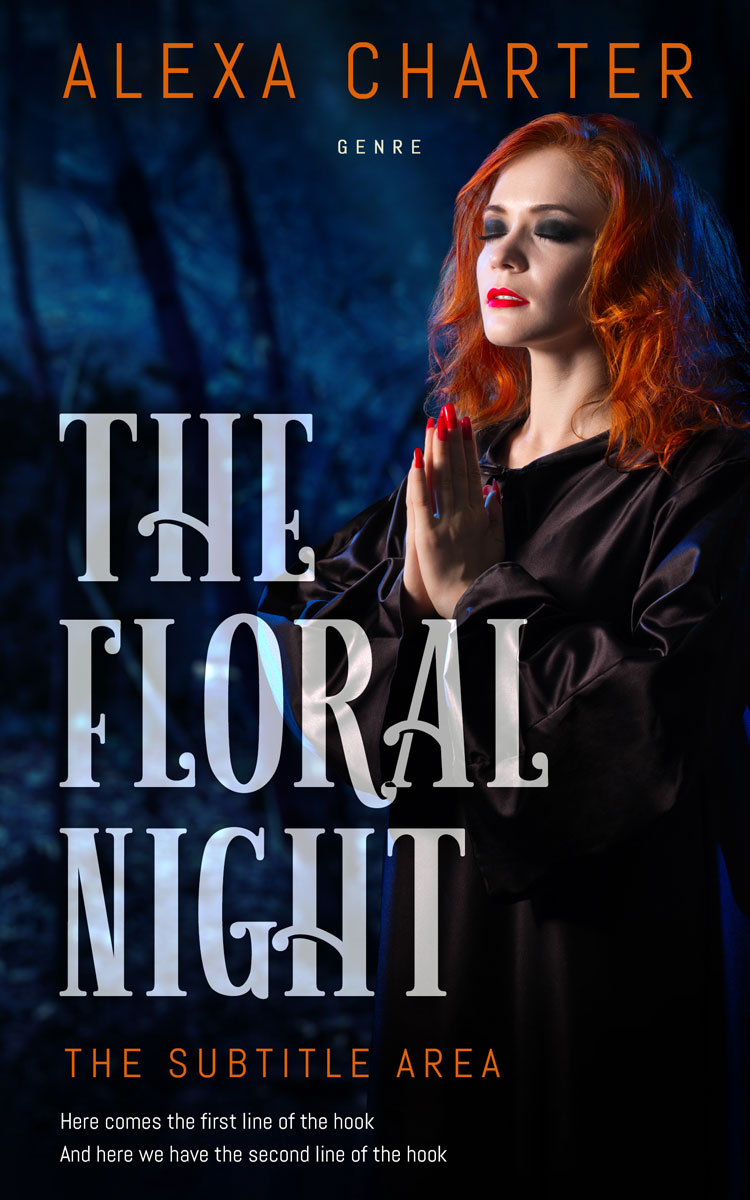 2D view of Premade Fantasy Book Cover - Silk