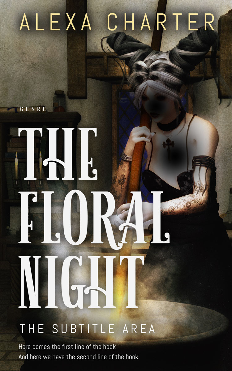 2D view of Premade Fantasy Book Cover - Zeus