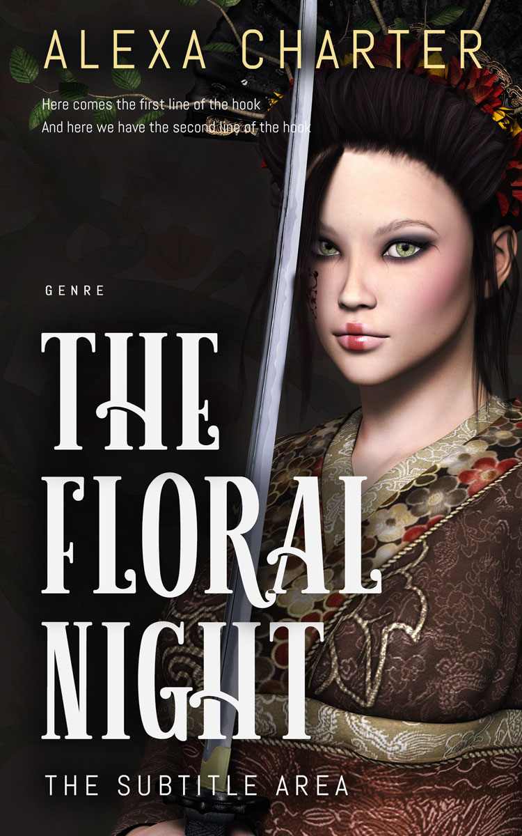 2D view of Premade Fantasy Book Cover - Wafer