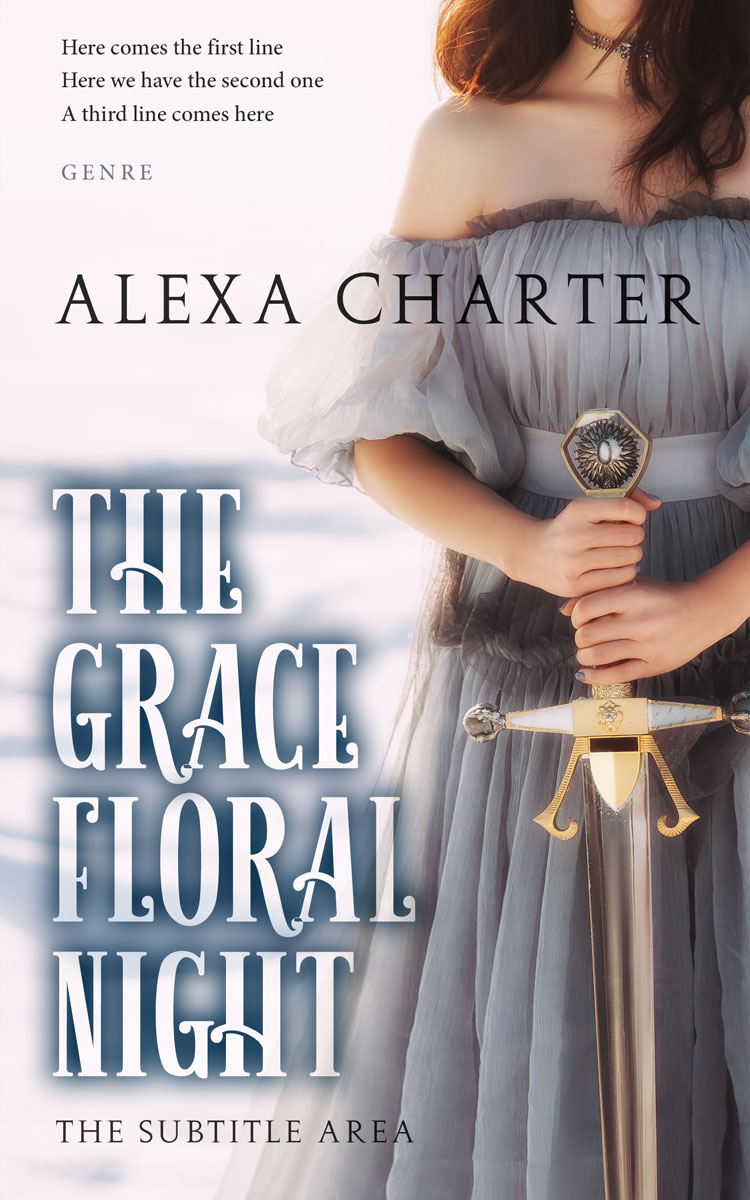 2D view of Premade Fantasy Book Cover - Swiss Coffee