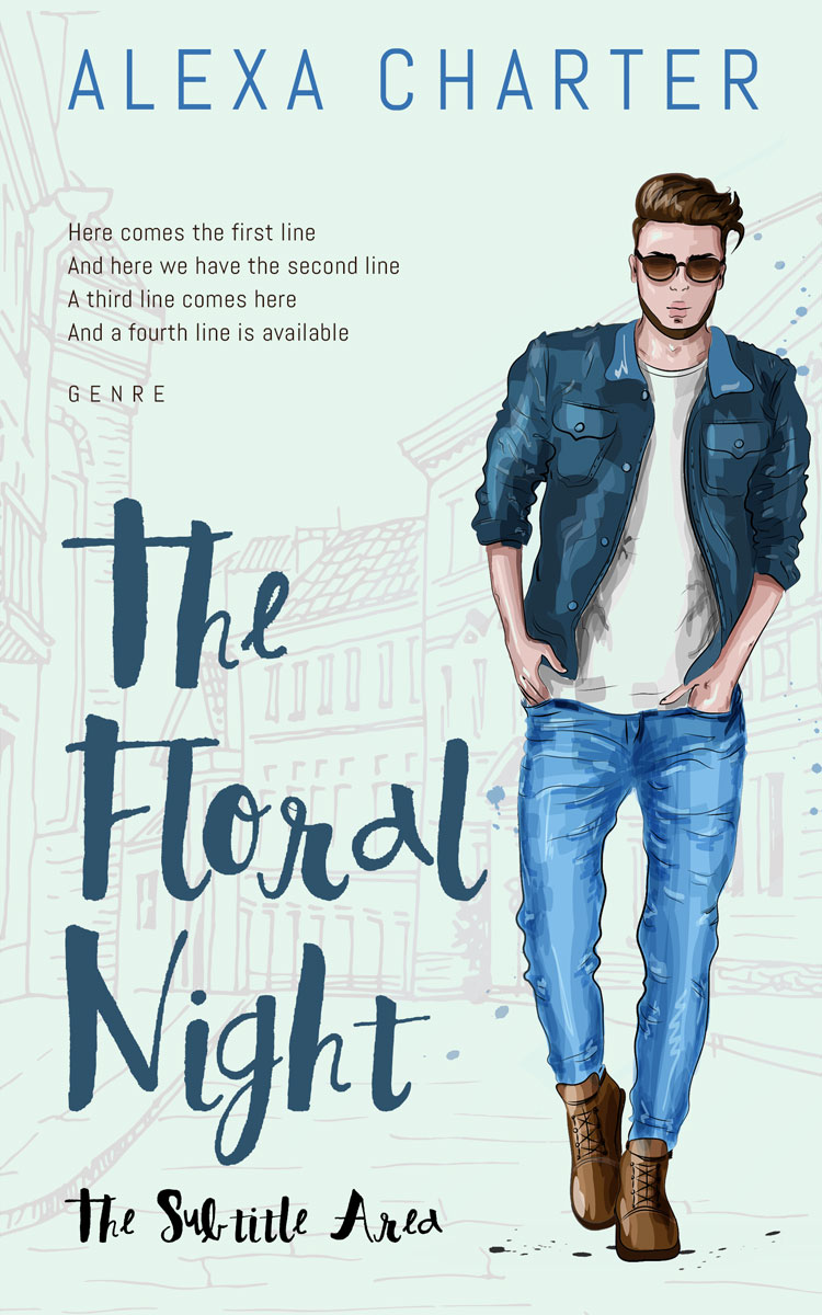 2D view of Premade Teen & Young Adult Book Cover - San Juan