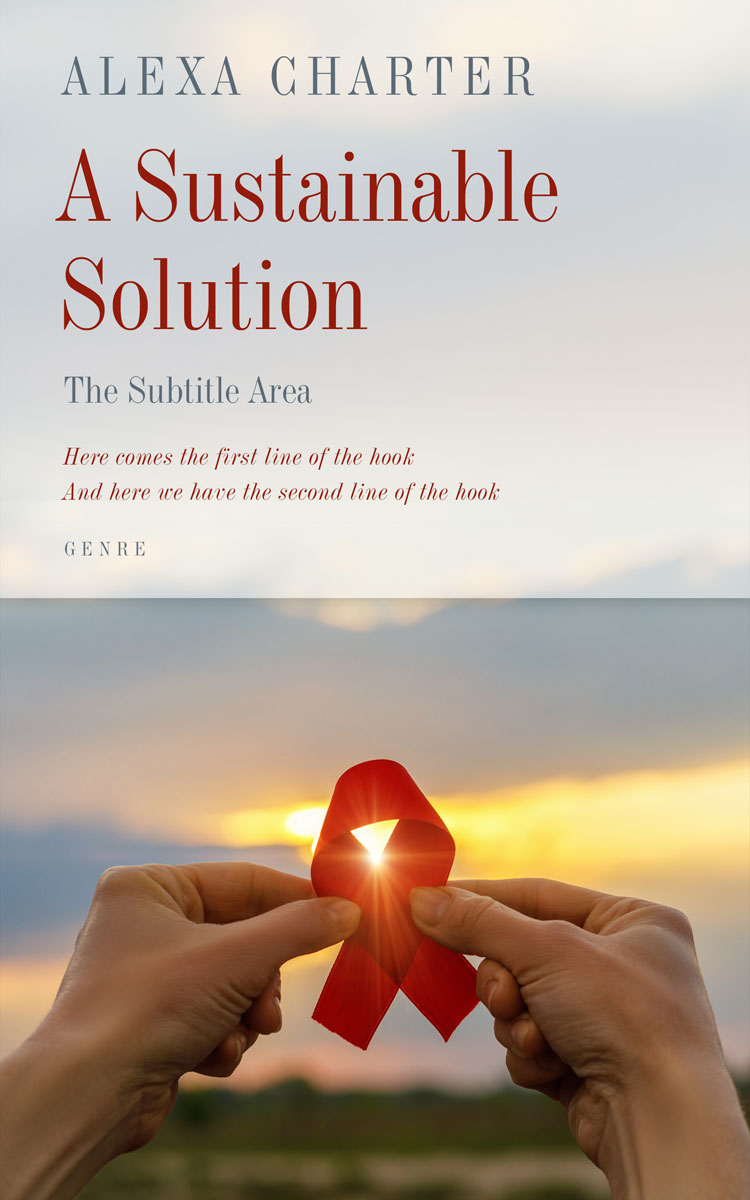 2D view of Premade Health & Mind & Body Book Cover - Swirl