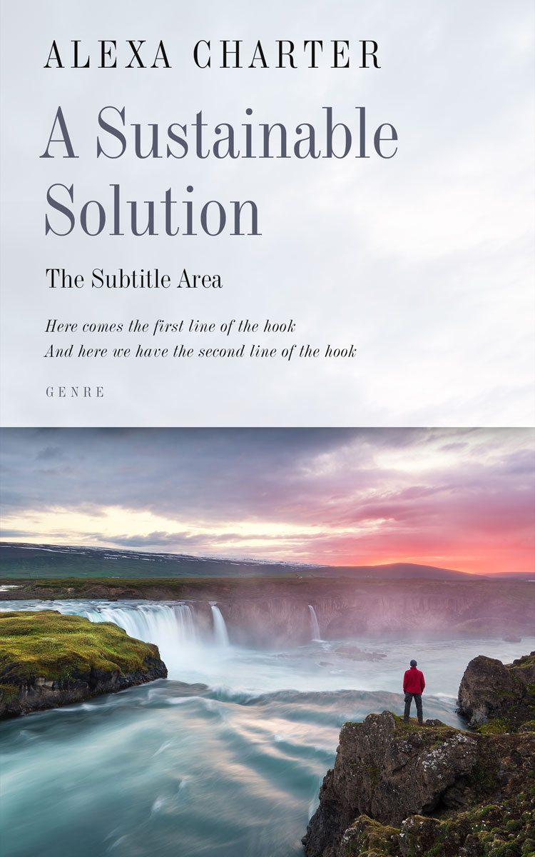 2D view of Premade Self-Improvement & Self-Help Book Cover - Cape Cod