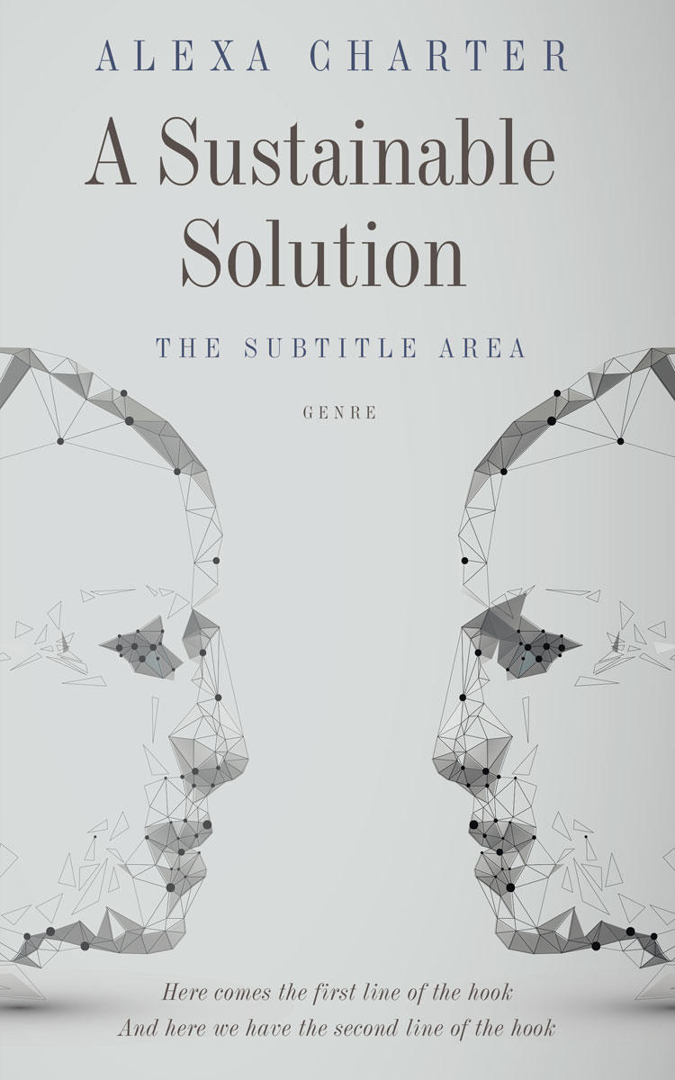 2D view of Premade Abstract Book Cover - Tiara