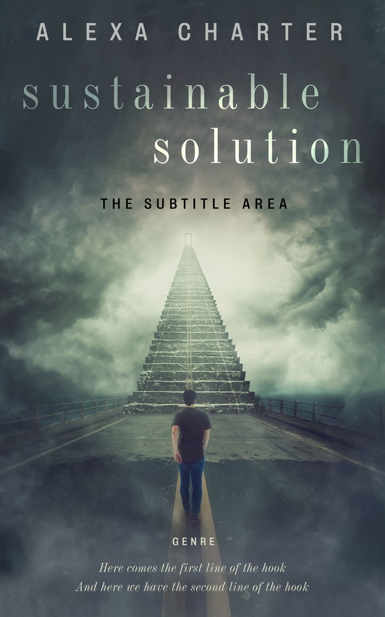 2D view of Premade Fantasy Book Cover - Mako