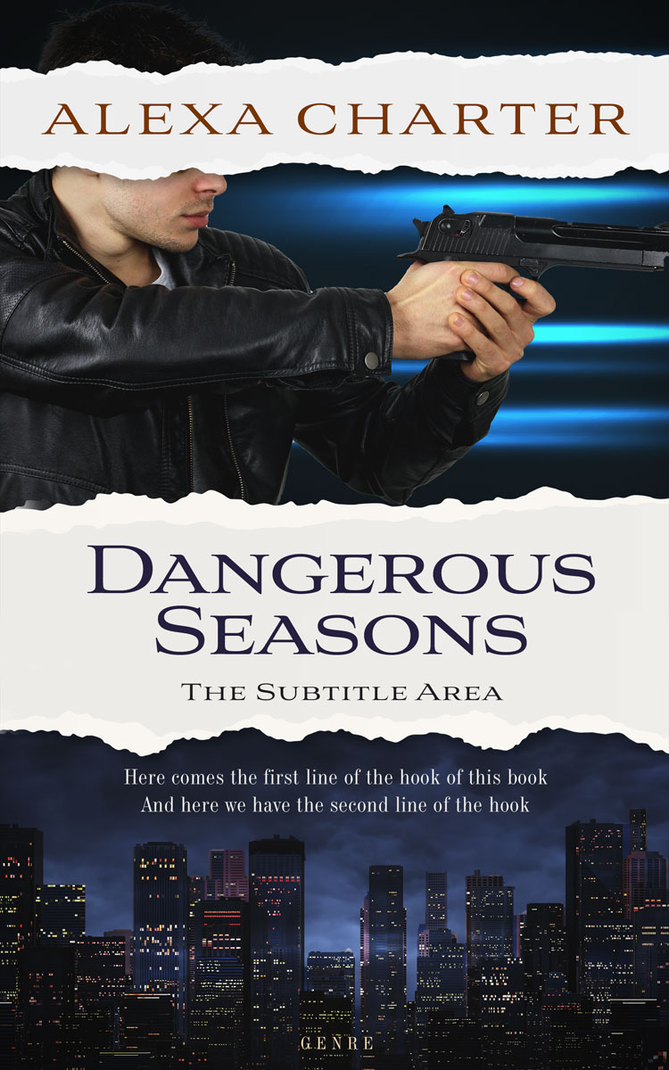 2D view of Premade Mystery & Thriller & Suspense Book Cover - Ebony Clay